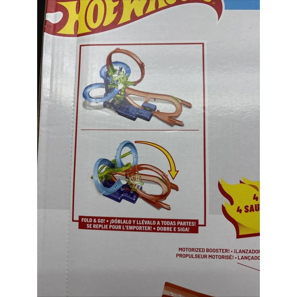 Hot Wheels Action Mid-Air Multi-Crash Stunt‎ Toy Mattel New Car Race Track
